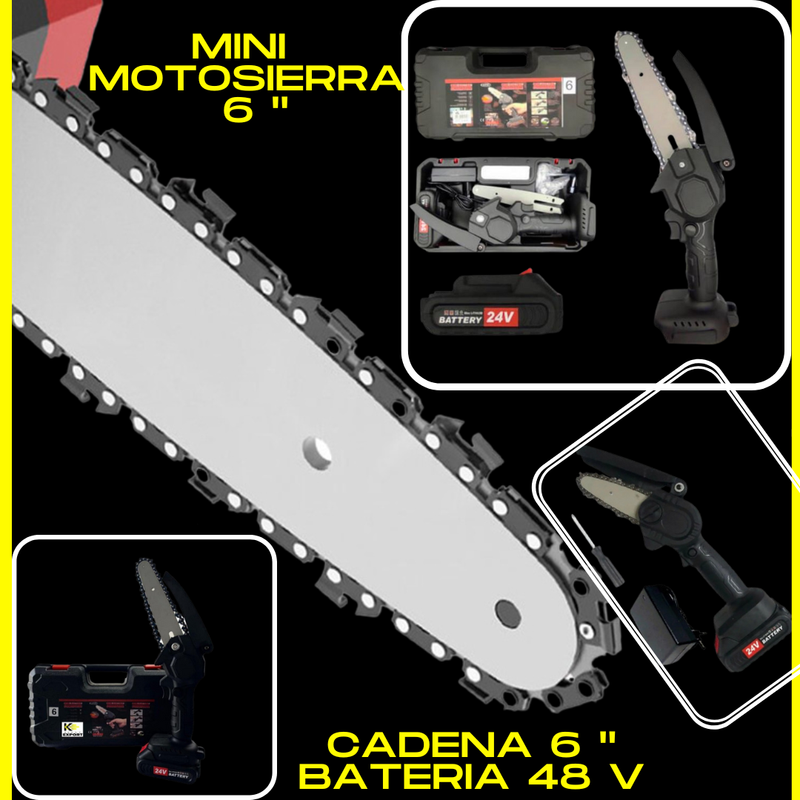 MINI MOTOSIERRA 48 V CAJA PLASTICA